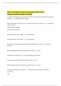 RAD 112 Procedures Final exam&vert;Questions With Correct Answers&vert;Verified&vert;Already A&plus; Graded&period;