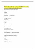 Radiation Therapy Board Exam Review - MOSBY&vert;Questions With Correct Answers&vert;Verified&vert;Already A&plus; Graded&period;