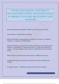 NCMA CPCM QUIZ - CONTRACT MANAGEMENT BODY OF KNOWLEDGE &lpar;CMBOK&rpar; EXAM 2025 QUESTIONS AND ANSWERS