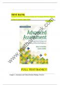 Test Bank For Advanced Assessment Interpreting Findings and Formulating Differential Diagnoses 4th Edition By Mary Jo Goolsby&comma; Laurie Grubbs&comma;All Chapters Covered&comma;ISBN&colon;9780803690059 &vert;&vert;COMPLETE GUIDE A&plus;&vert;&vert;&period;