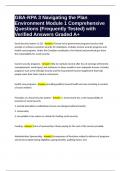 GBA-RPA 3 Navigating the Plan Environment Module 1 Comprehensive Questions &lpar;Frequently Tested&rpar; with Verified Answers Graded A&plus;