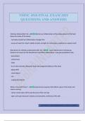 NMNC 4510 FINAL EXAM 2025 QUESTIONS AND ANSWERS