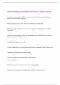 CPHON-Hematology Exam with 100&percnt; Correct Answers &vert; Verified &vert;Latest 2025