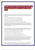 NR602 Pediatric Midterm Study Questions and Answers Graded A&plus; Latest Versions 2025 