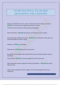 NUTR 1362 FINAL EXAM 2025 QUESTIONS AND ANSWERS
