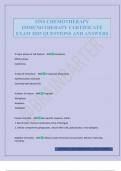 ONS CHEMOTHERAPY IMMUNOTHERAPY CERTIFICATE EXAM 2025 QUESTIONS AND ANSWERS