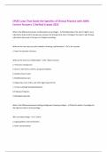 CPLEE Laws That Guide the Specifics of Clinical Practice with 100&percnt;  Correct Answers &vert; Verified &vert;Latest 2025