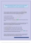 PHARM HESI PRACTICE EXAM 2025 QUESTIONS AND ANSWERS