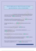 PSYCHOLOGY 1010 EXAM &num;1 2025 QUESTIONS AND ANSWERS