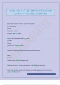 RAD 112&colon; FACIAL BONES EXAM 2025 QUESTIONS AND ANSWERS