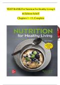 Nutrition for healthy living 5th edition by wendy schiff test bank&period;pdf