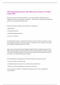 CPCS Study Guide Questions with 100&percnt; Correct Answers &vert; Verified  &vert;Latest 2025 