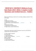 NRNP 6675&sol; NRNP6675 Midterm Exam Quiz Bank &lpar;2025&sol; 2026&rpar; &vert; Complete Guide&vert; Questions and Verified Answers - Walden