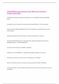 CPCS&sol;CPMSM Sample Questions with 100&percnt; Correct Answers &vert;  Verified &vert;Latest 2025