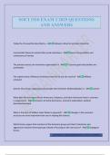 SOCI 1510 EXAM 2 2025 QUESTIONS AND ANSWERS