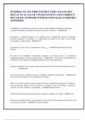 FLORIDA STATE FIRE INSTRUCTOR 3 EXAM 2023- 2025 ACTUAL EXAM 270 QUESTIONS AND CORRECT DETAILED ANSWERS WITH RATIONALES &lpar;VERIFIED ANSWERS&rpar; 