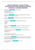 AQA&lowbar;PSYCHOLOGY&lowbar;A&lowbar;LEVEL&lowbar;PAPER&lowbar;2&lowbar;QUESTIONS&lowbar;WITH&lowbar;100-&lowbar;CORRECT&lowbar;ANSWERS&period;