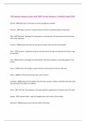 CTRI Human Anatomy Exam with 100&percnt; Correct Answers &vert; Verified &vert;Latest 2025 