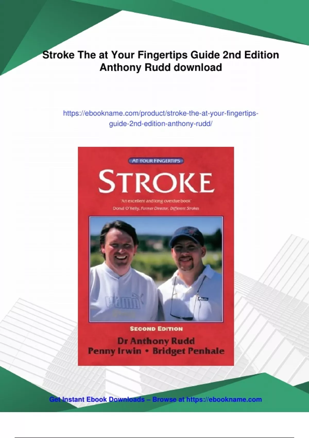Summary Stroke The at Your Fingertips Guide 2nd Edition Anthony Rudd ...