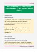 HSC 300 exam Final Questions and  Correct Answers&sol; Latest Update &sol; Already  Graded 