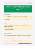 HSC 300 FINAL EXAM Questions and  Correct Answers&sol; Latest Update &sol; Already  Graded