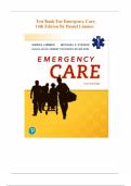 Test Bank for Emergency Care&lbrace; 14th Edition &rcub;by Daniel Limmer&comma; Michael F&period; O'Keefe &vert; All Chapters Included &vert; Elaborated Answers &vert; Updated