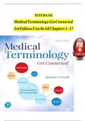 Test Bank for Medical Terminology&colon; Get Connected&excl; 3rd Edition by Suzanne Frucht