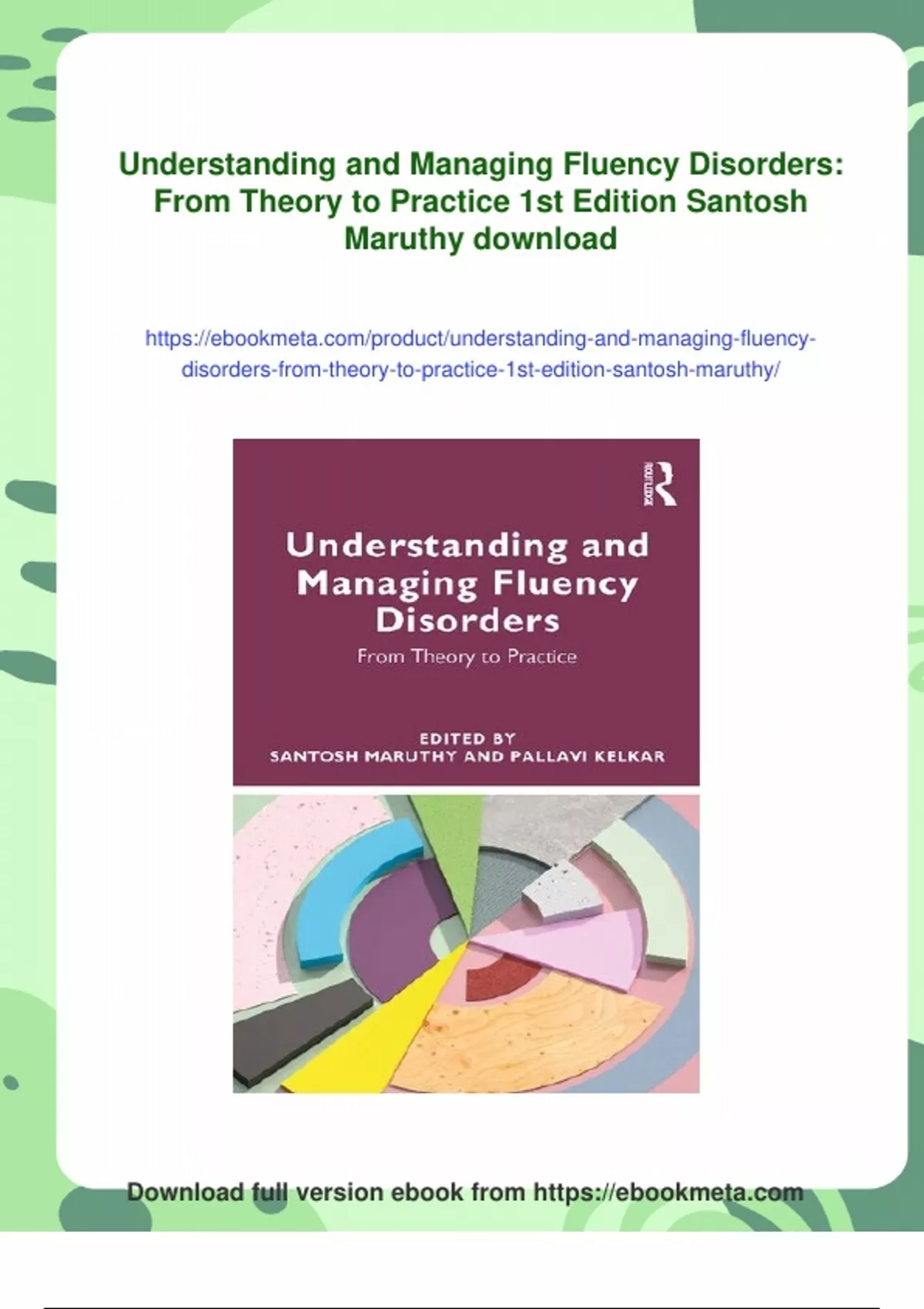Summary Understanding and Managing Fluency Disorders: From Theory to ...