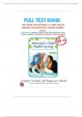 Maternal and Child Health Nursing 9th Edition by Silbert Flagg&comma; Test Bank covering All chapters&period; Answers are provided