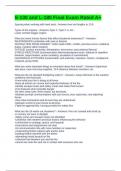 S-130 and L-180 Final Exam Rated A&plus;