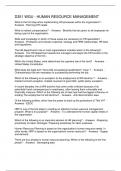 D351 WGU - HUMAN RESOURCE MANAGEMENT