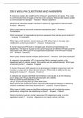 D351 WGU PA QUESTIONS AND ANSWERS