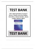 Olds' Maternal-Newborn Nursing & Women's Health Across the Lifespan&comma; 12th Edition &lpar;Davidson&rpar; Test Bank covering All chapters&period; Answers are provided