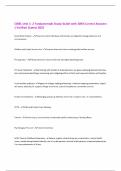 CWEL-Unit 1- 2 Fundamentals Study Guide with 100&percnt; Correct Answers  &vert; Verified &vert;Latest 2025 