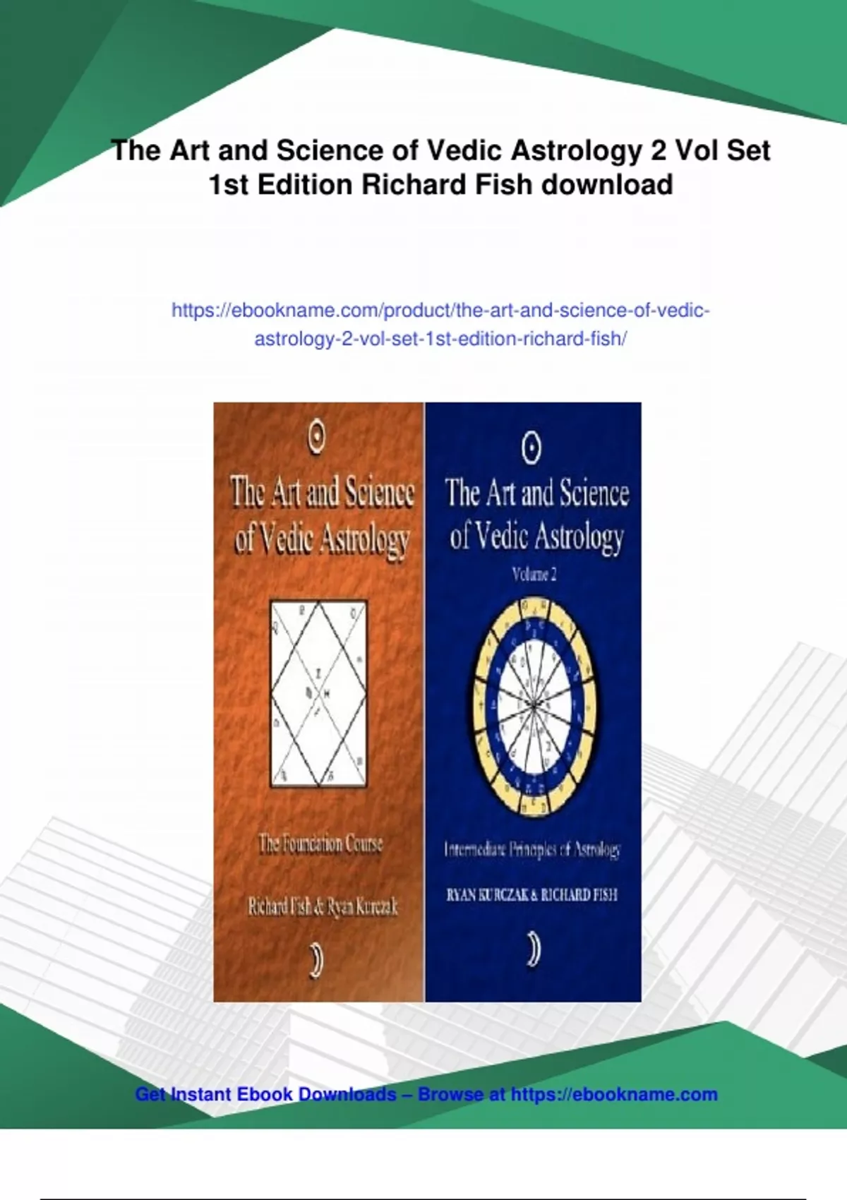 Summary The Art and Science of Vedic Astrology 2 Vol Set 1st Edition ...