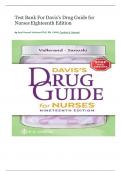 Test Bank For Davis's Drug Guide for  Nurses Eighteenth Edition by April Hazard Vallerand PhD&comma; RN&comma; FAAN&comma; Cynthia A&period; Sanoski