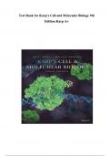 Karp&rsquo;s Cell and Molecular Biology 9th Edition Karp Test Bank covering All chapters&period; Answers are provided