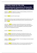 Bio WGU study for OA c190 Comprehensive Questions &lpar;Frequently Tested&rpar; with Verified Answers Graded A&plus;