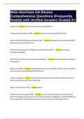 WGU BioChem OA Review Comprehensive Questions &lpar;Frequently Tested&rpar; with Verified Answers Graded A&plus;