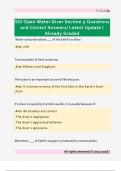 SSI Open Water Diver Section 5 Questions  and Correct Answers&sol; Latest Update &sol;  Already Graded