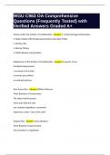 WGU C963 OA Comprehensive Questions &lpar;Frequently Tested&rpar; with Verified Answers Graded A&plus;