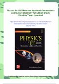Physics for JEE Main and Advanced Electrostatics and Current Electricity 1st Edition Shashi Bhushan Tiwari - Digital Download