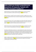 WGU D220 OA EXAM Comprehensive Questions &lpar;Frequently Tested&rpar; with Verified Answers Graded A&plus;