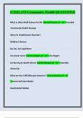 &lpar;C228&rpar; ATI-Community Health Questions With Correct Complete Solutions