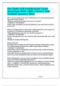Pro Tools 110 Certification Exam Questions With 100&percnt; Correct And Verified Answers 2025