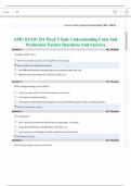 AMU ECON 201 Week 5 Quiz Understanding Costs And Production Factors Questions And Answers 2025 Solutions 