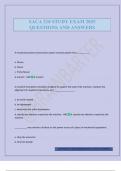 SACA 210 STUDY EXAM 2025 QUESTIONS AND ANSWERS