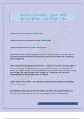 SIGMA TANDEM EXAM 2025 QUESTIONS AND ANSWERS
