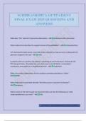 SCRIBEAMERICA OUTPATIENT FINAL EXAM 2025 QUESTIONS AND ANSWERS