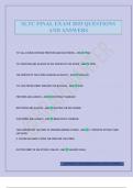 SLTC FINAL EXAM 2025 QUESTIONS AND ANSWERS